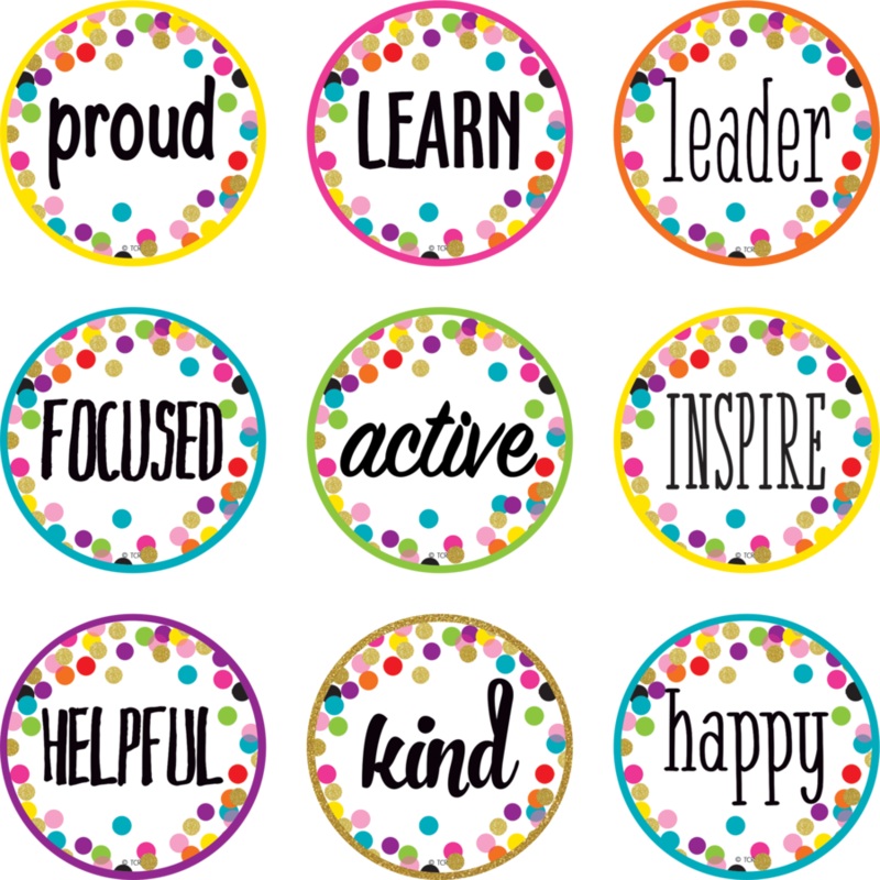 Confetti Positive Words Mini Accents(C)