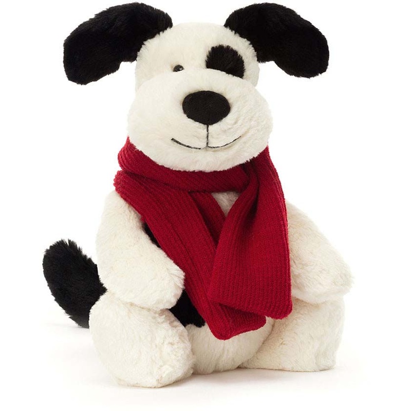 Jellycat Bashful Winter Puppy, 12″