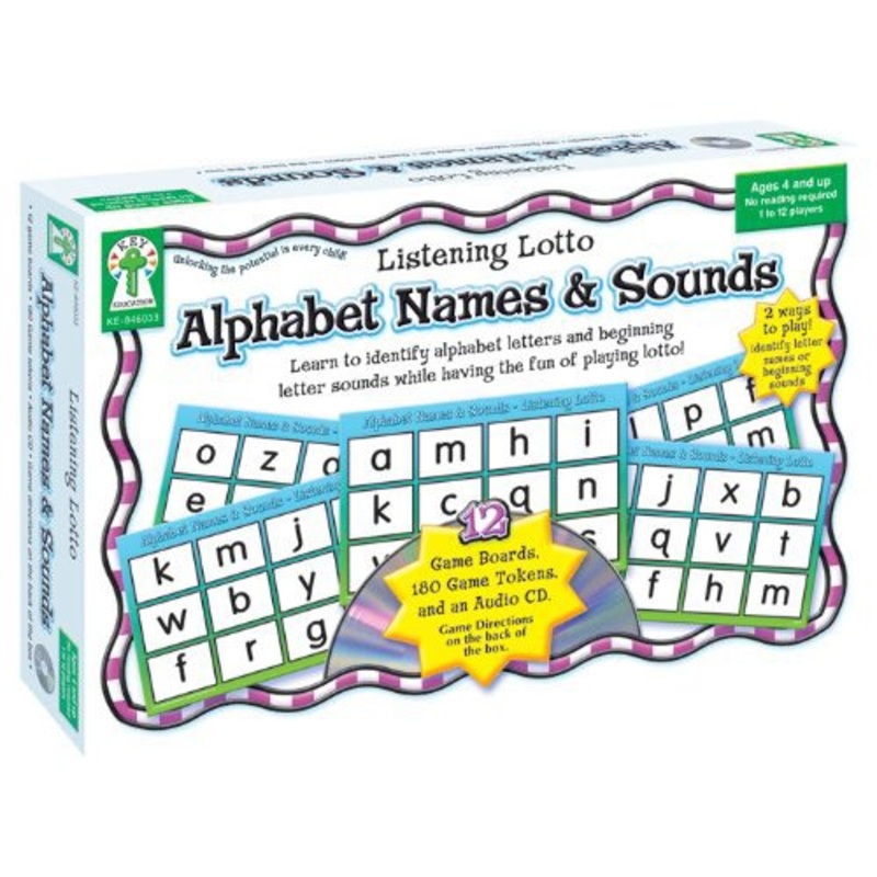 Listening Lotto Game: Alphabet Names & Sounds(DISC)