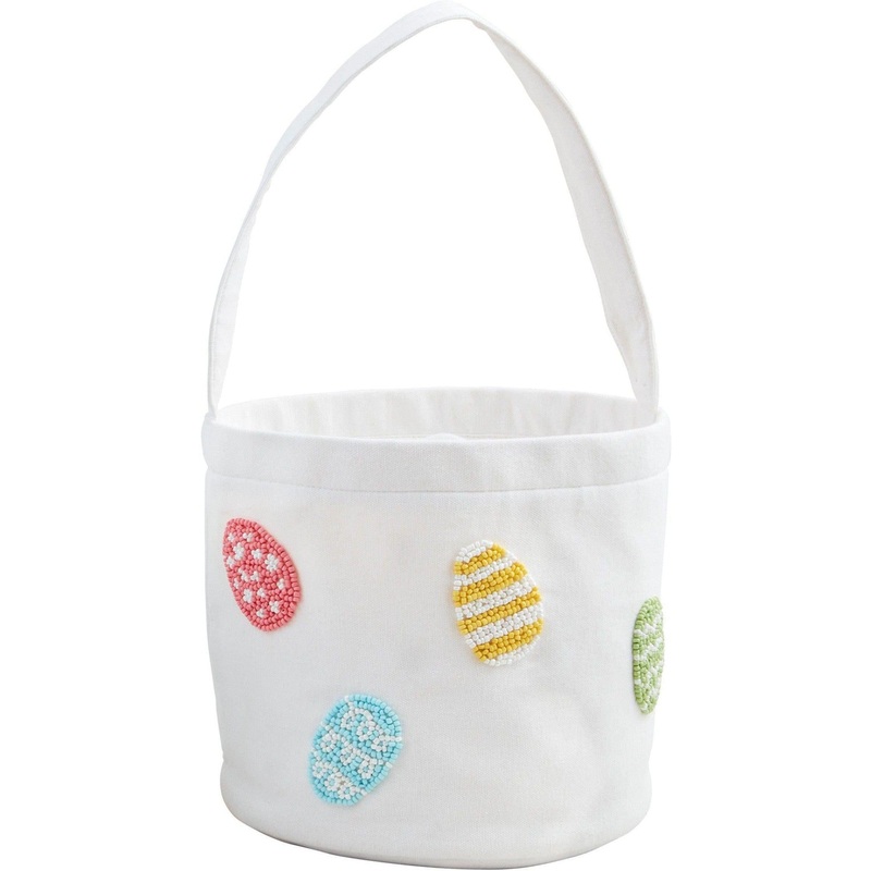 Mud Pie Easter Egg Beaded Bucket