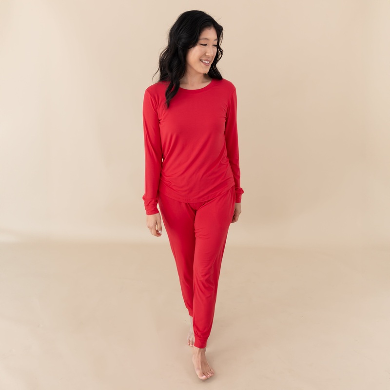 Women’s Jogger Pajama Set in Cardinal