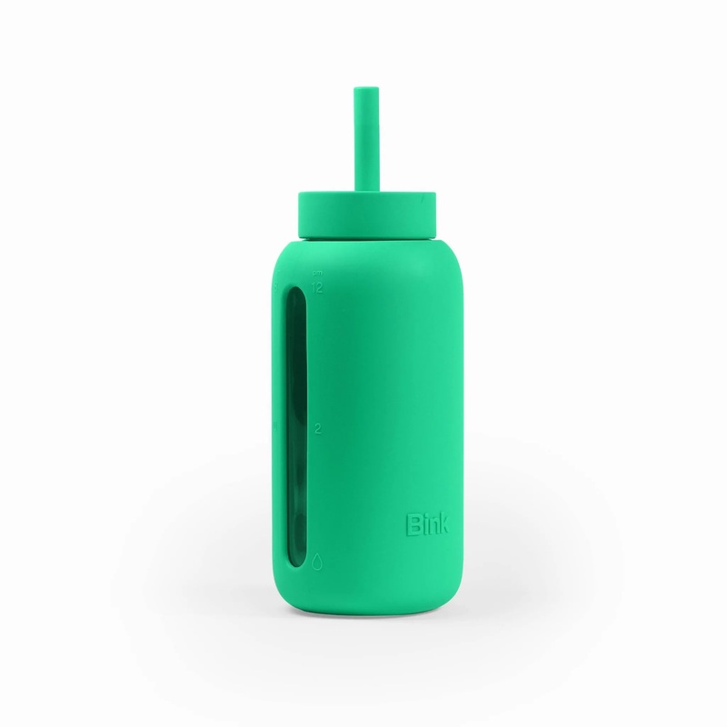 27oz Day Water Bottle Straw Cap Emerald