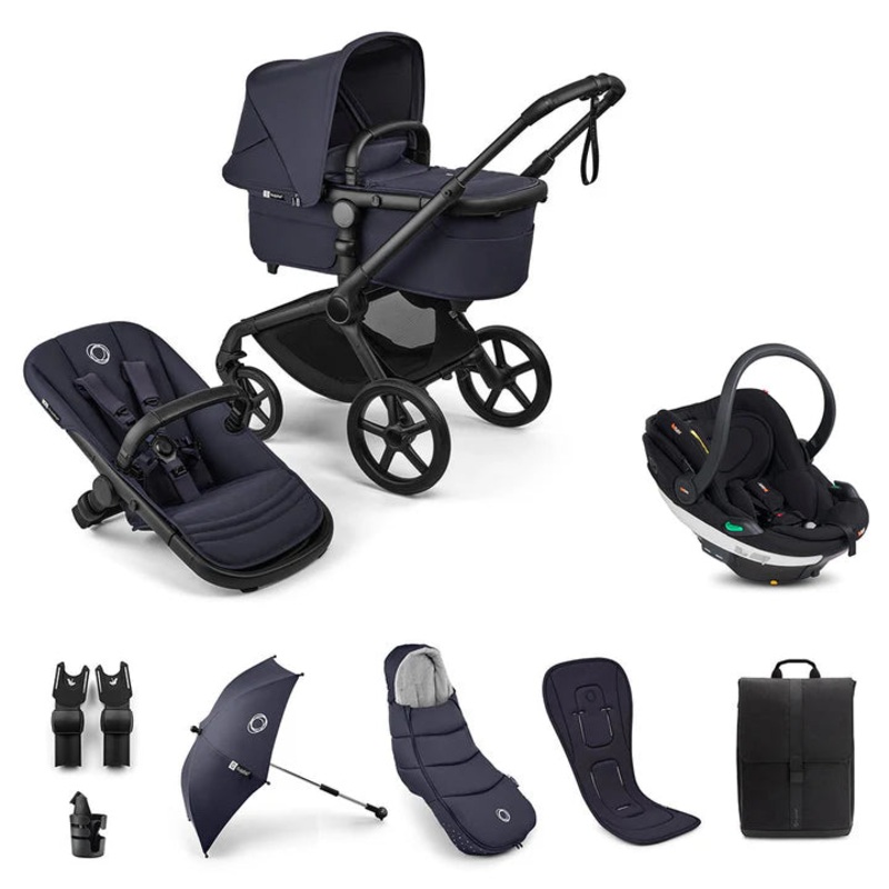 Bugaboo Fox 5 Renew Ultimate + BeSafe Go Beyond Travel System – Deep Indigo