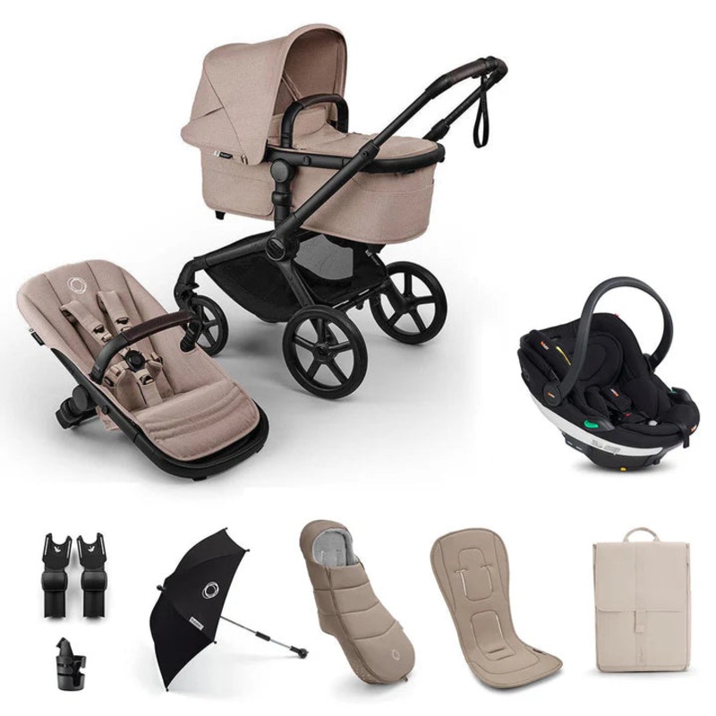 Bugaboo Fox 5 Renew Ultimate + BeSafe Go Beyond Travel System – Desert Taupe