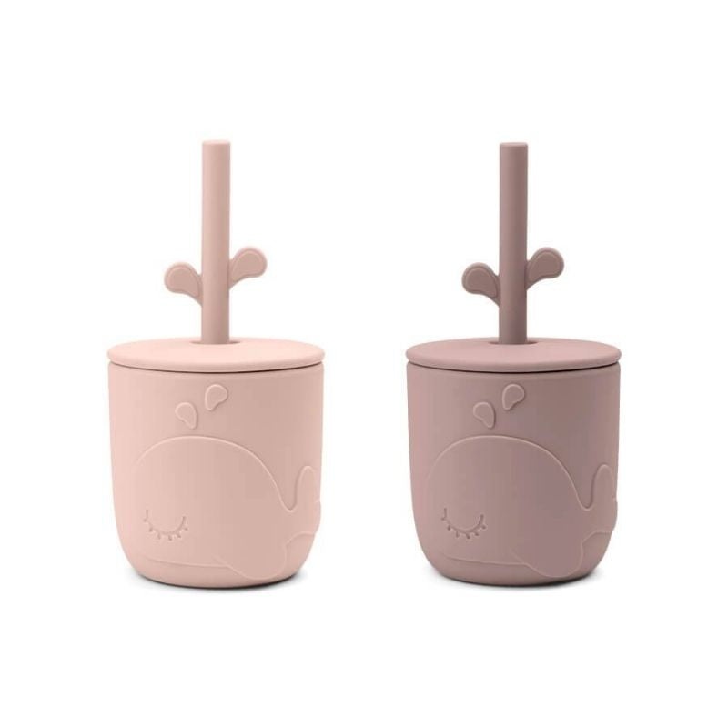 Peekaboo Straw Cup 2-pack Wally