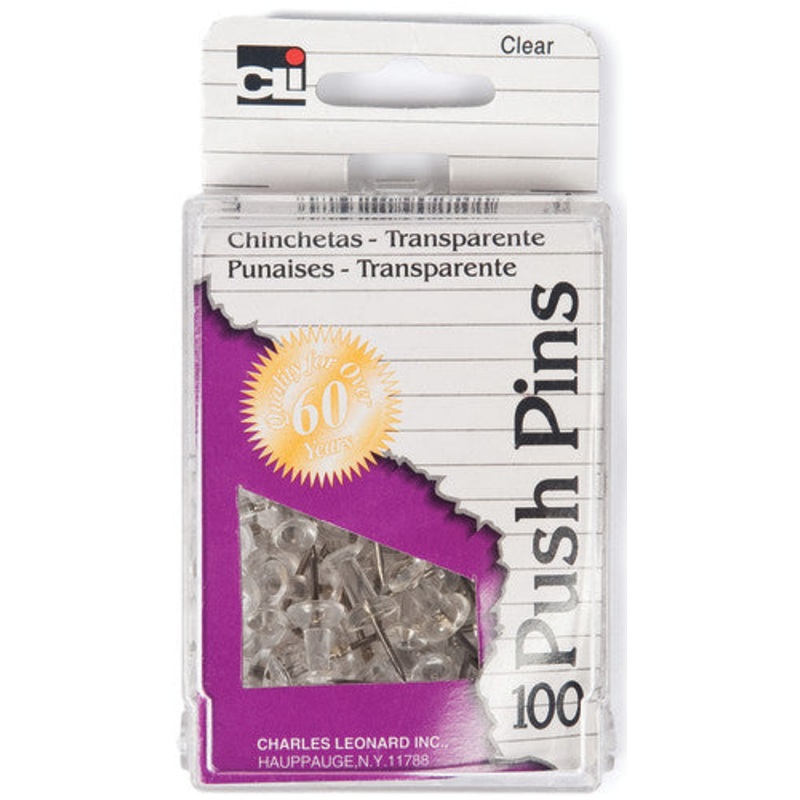 Push Pins, Clear