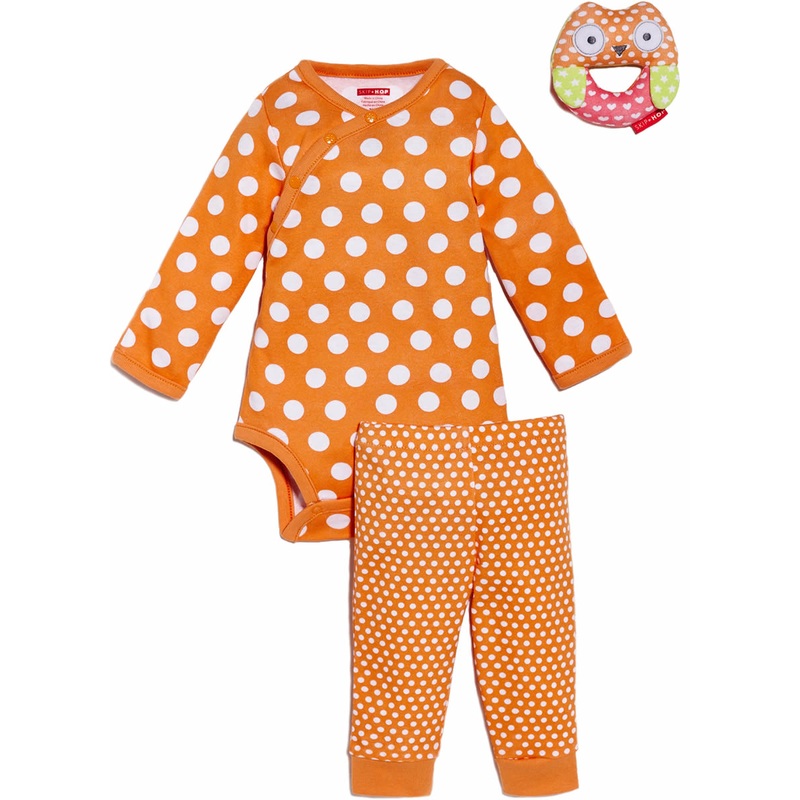 Skip Hop POP Print 3-Piece Gift Set – Tangerine (9 Months)