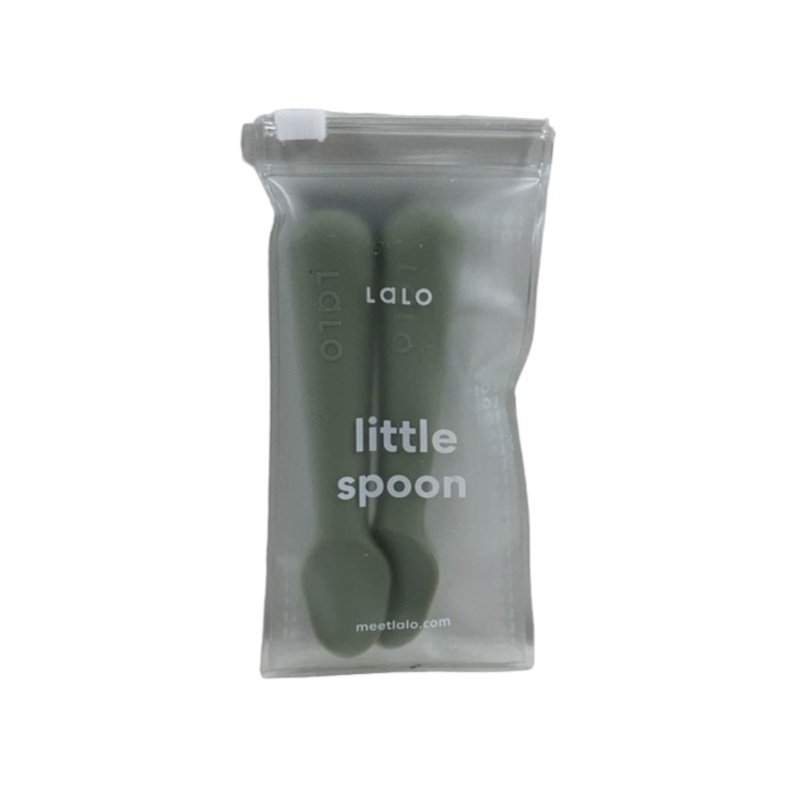 Lalo Little Spoon 2 Pack, Sage