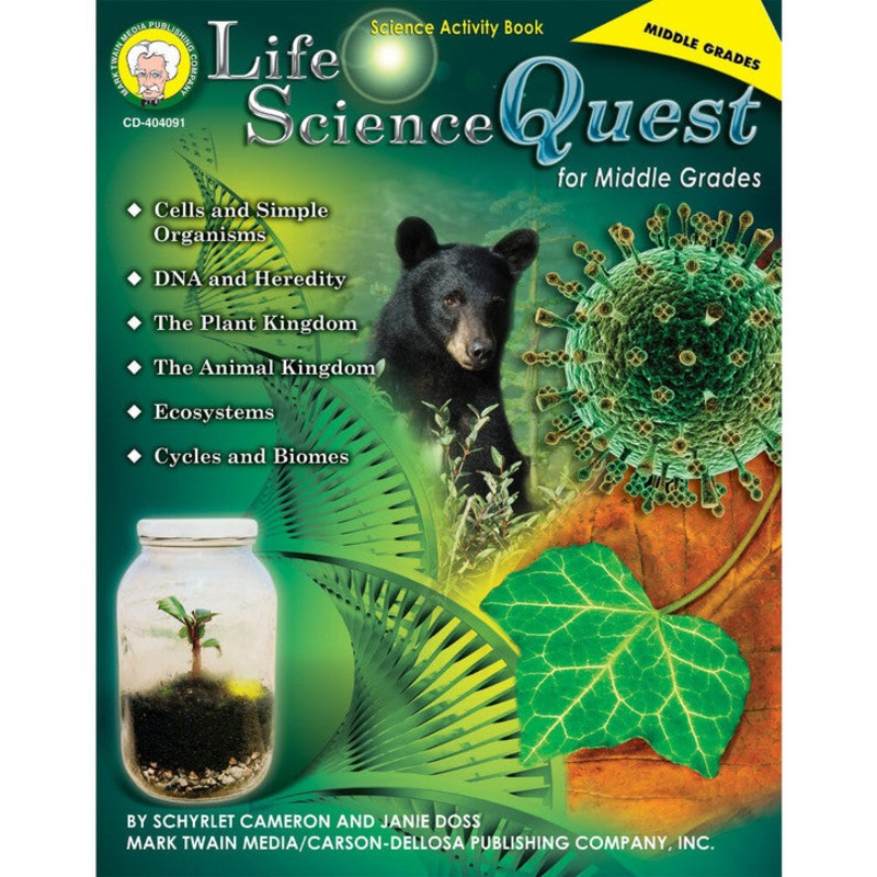 Life Science Quest for Middle Grades Resource Book Grade 6-8 Paperback