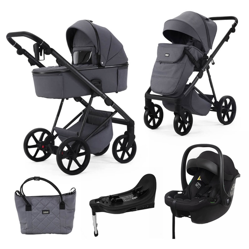 Mee-Go Milano Natura 3-in-1 Plus Base Travel System – Stone