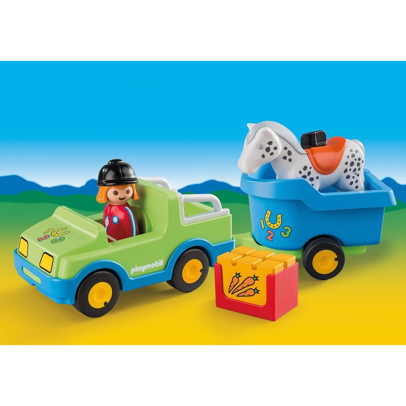 Playmobil Car with Horse Trailer