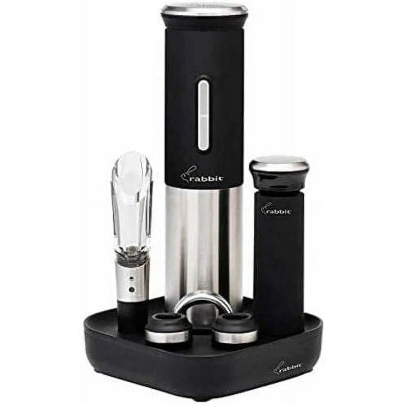 Rabbit 8-Piece Electric Wine Opener Set
