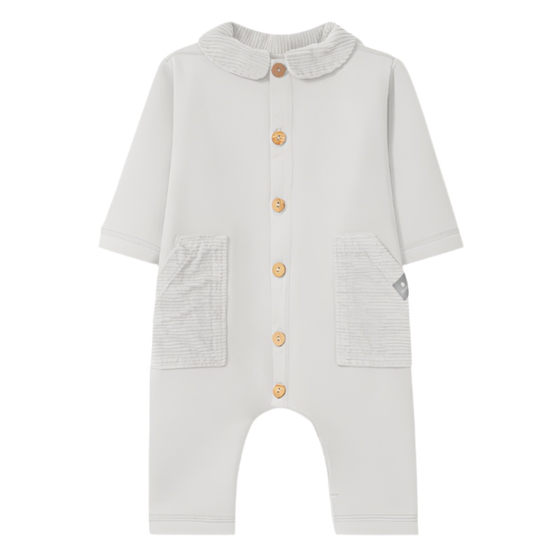 Snug (Portugal) – Organic Collared Romper – Ivory