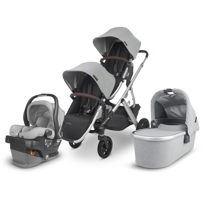 UPPAbaby VISTA V2 Double Stroller + MESA V2 Travel System Bundle – Stella / Stella
