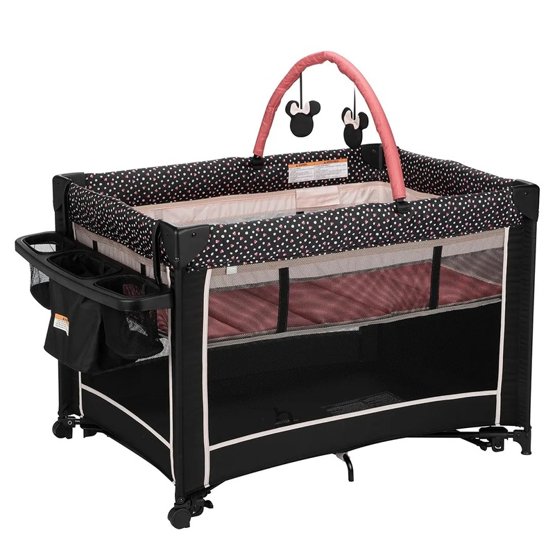 Classic Minnie Mouse 2-in-1 Play Yard with Rocking Bassinet – Minnie Charm