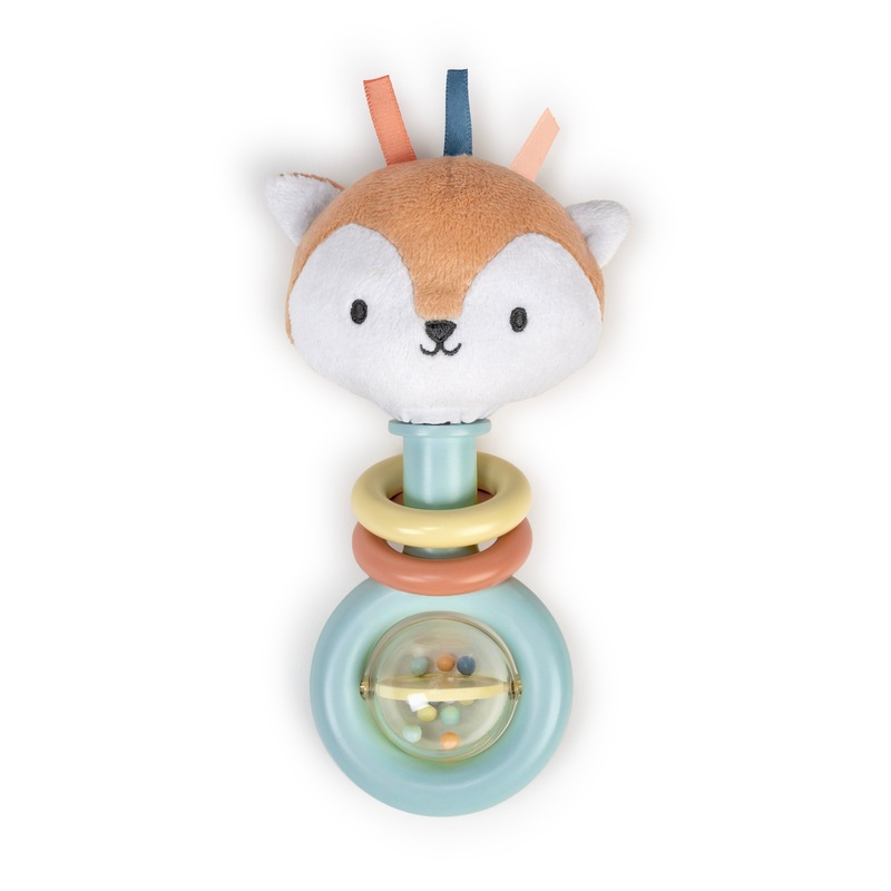 Ingenuity Kitt Ring Rattle for Baby, Plant-Based and BPA-Free Materials