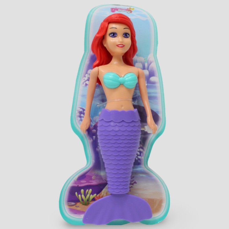 Mini Mermaid Doll Wind-Up Fun for Kids (Assorted Colors)
