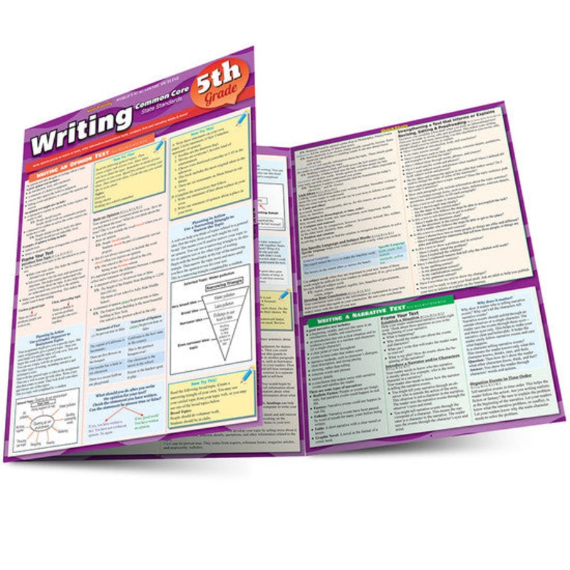 QuickStudy | Writing: Common Core – 5Th Grade Laminated Study Guide