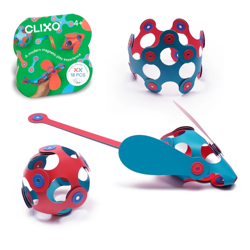 Clixo Itsy Pack – Flamingo + Turquoise