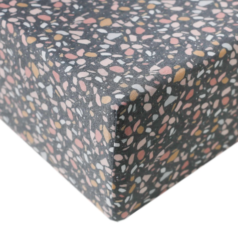 Copper Pearl Premium  Knit Fitted Crib Sheet | Gemini