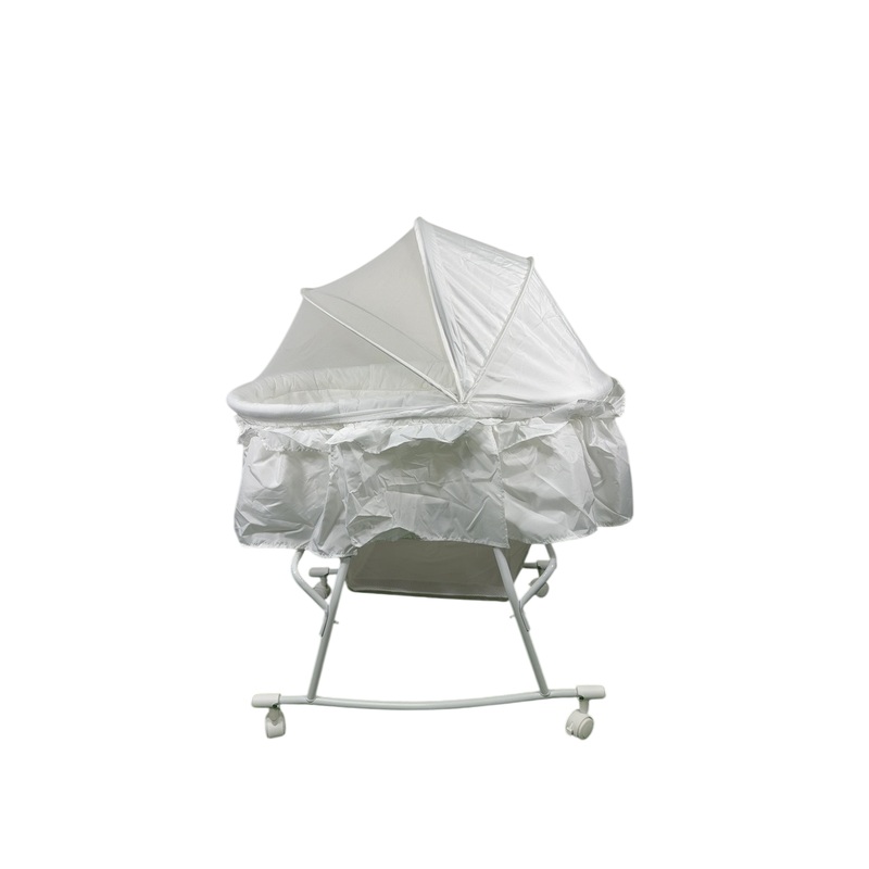 Dream On Me Lacy Portable 2-in-1 Bassinet, White