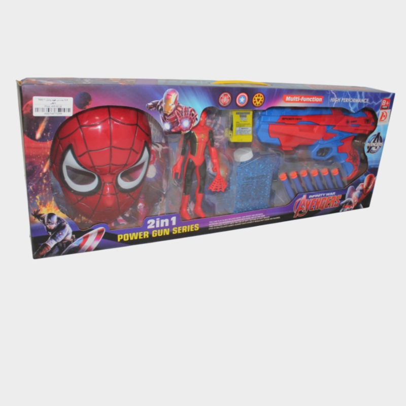 Spiderman Power Gun with Mask  Action-Packed Superhero Playset
