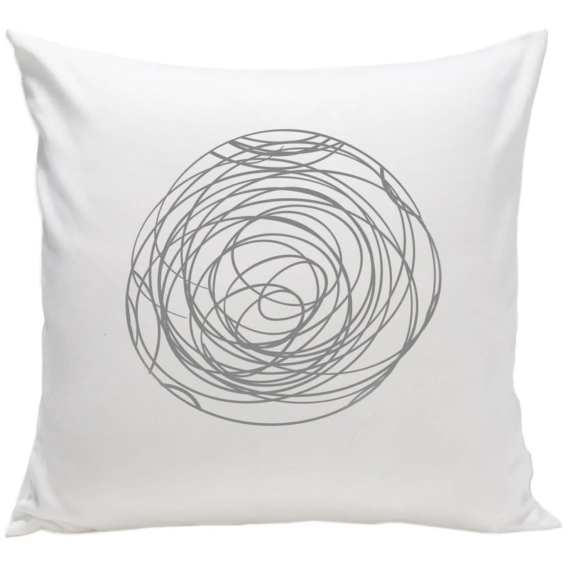 Spot On Square Spun Organic Pillow – Grey