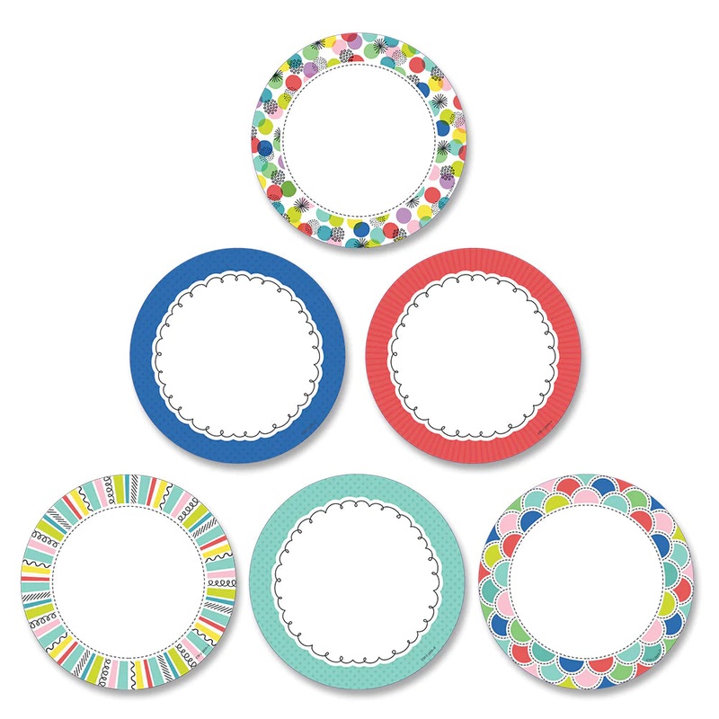 Color Pop Dots 3″ Designer Cut-Outs
