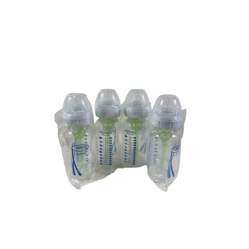 Dr. Brown’s Options+ Anti Colic Wide Neck Bottles, 4 Pack, 9oz