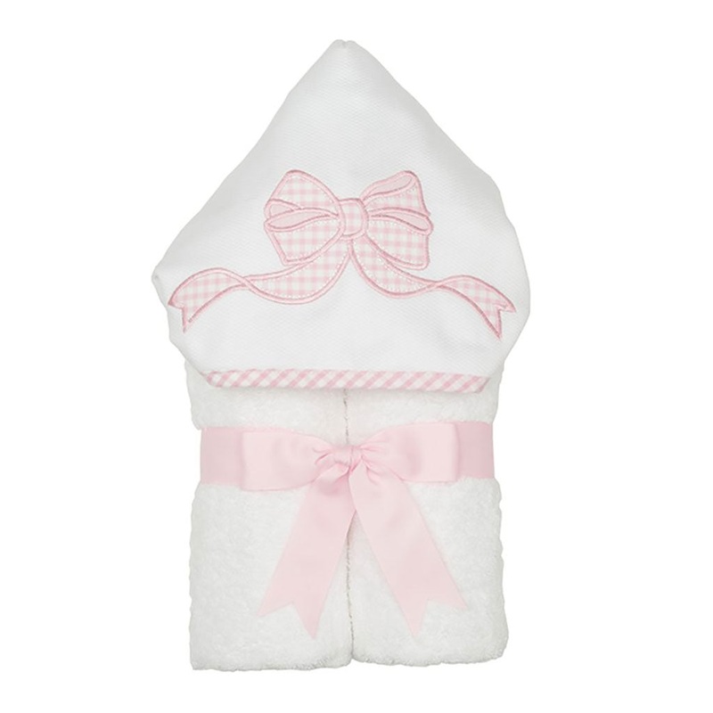 Hooded Towel Pink Bow