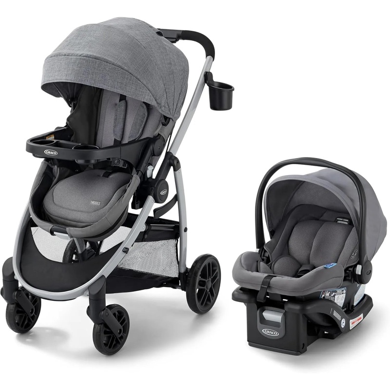 Modes Pramette Travel System SnugRide LX- Grey