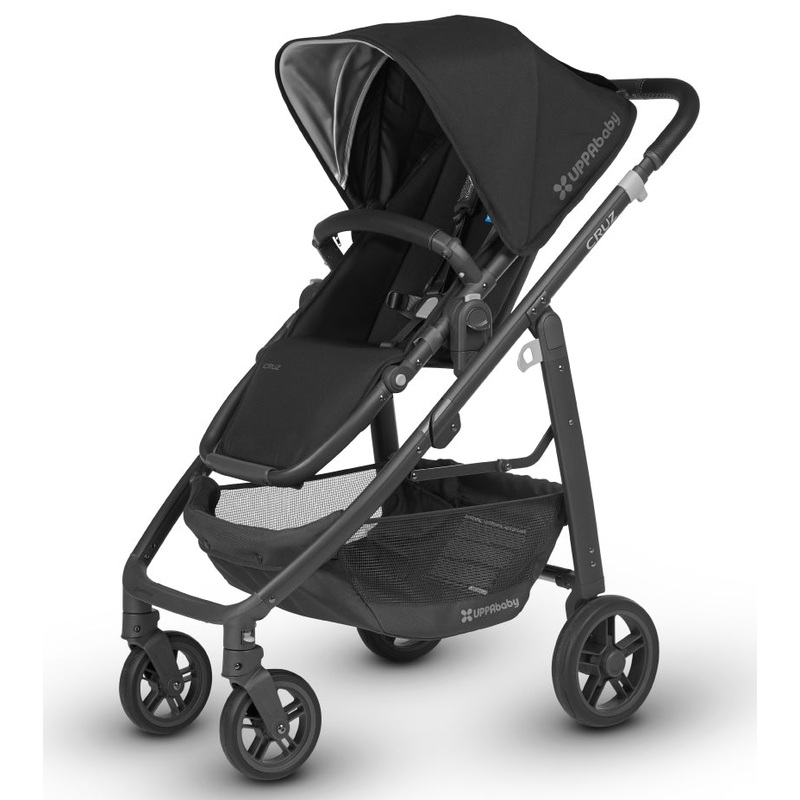 UPPAbaby 2018 Cruz Stroller – Jake (Black/Carbon/Black Leather)