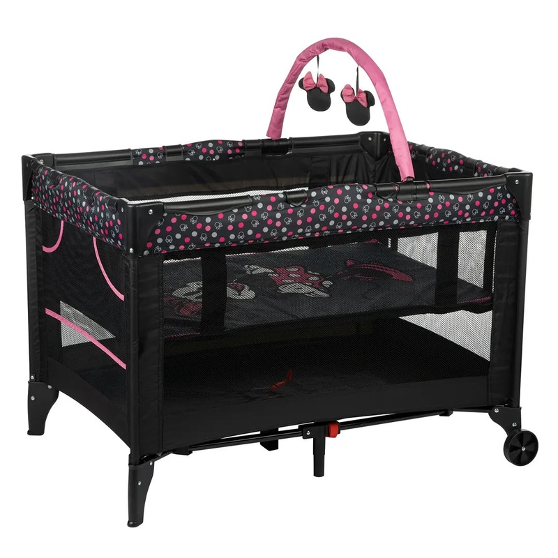 3D Ultra Baby Play Yard with Bassinet and Toy Bar – Modern Minnie