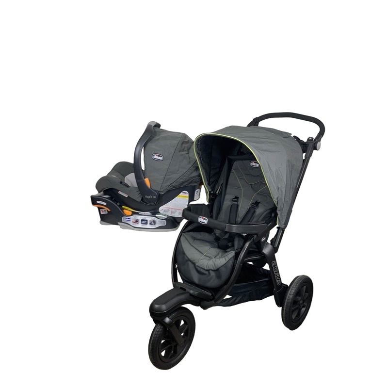 Chicco Activ3 Jogging Stroller Travel System, Solar, 2022