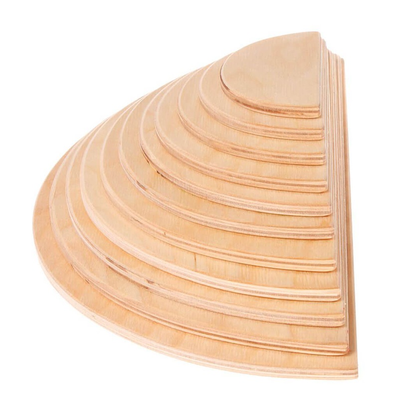 Grimm’s Large Semi circles Building Set Natural