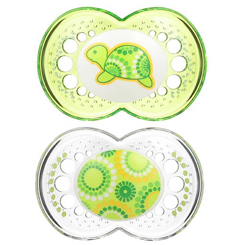 MAM Baby Clear 6m+ Pacifiers 2 Pack – Neutral