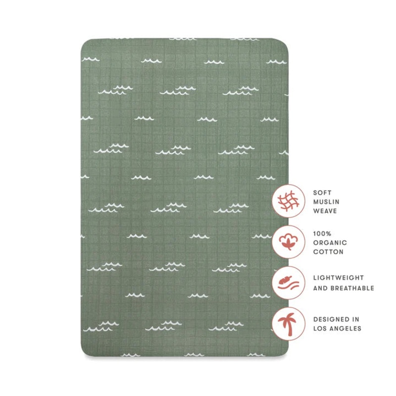 Mini Crib Sheet-Ocean Waves