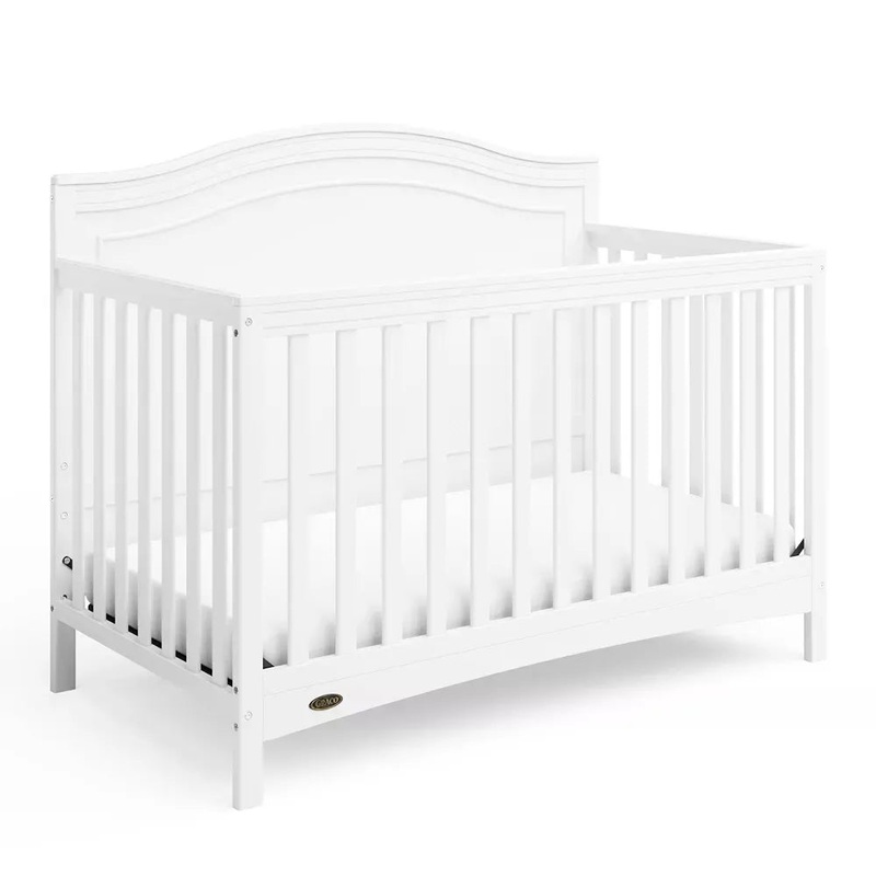 Paris White 4-in-1 Convertible Crib