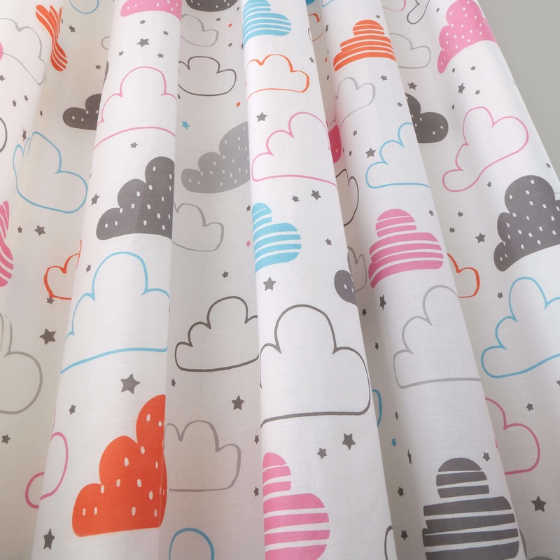 Pencil Pleat Curtains Fairy Clouds