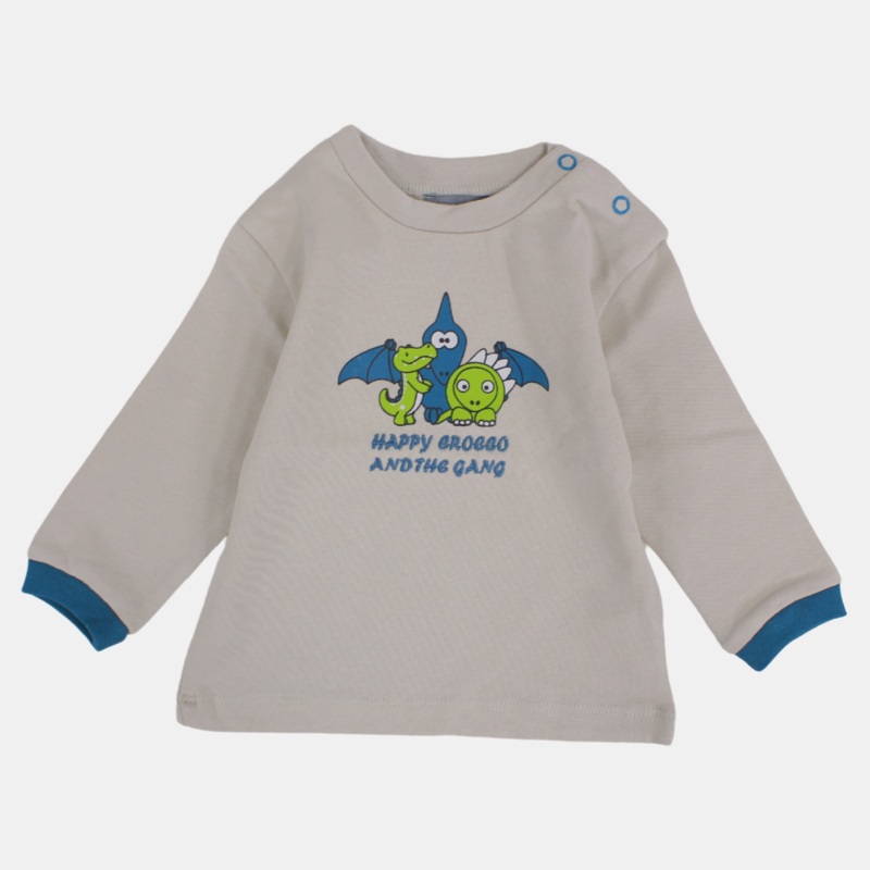 Baby Boys Cotton Long-Sleeved T-Shirt