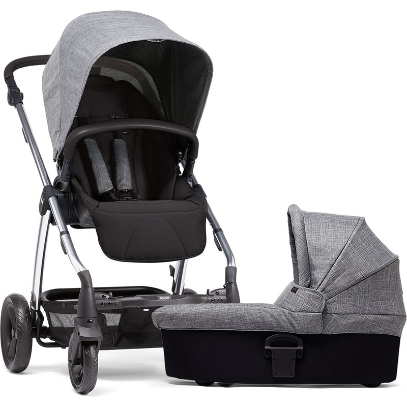 Mamas & Papas Sola 2 Chrome Stroller & Carrycot – Grey Marl