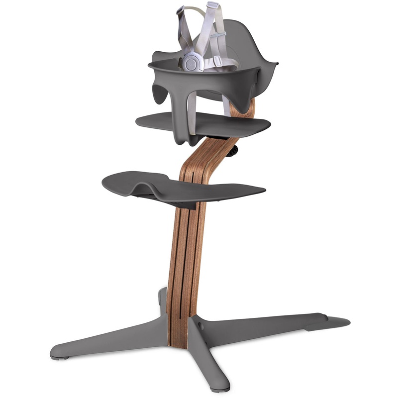 Nomi Highchair – Gray/Walnut