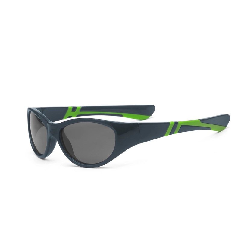 Real Shades Discover Flexible Frame Sunglasses – Graphite/Lime