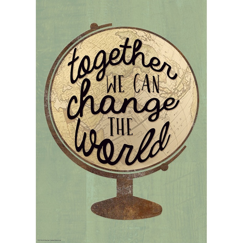 Together We Can Change the World Positive Poster(C)