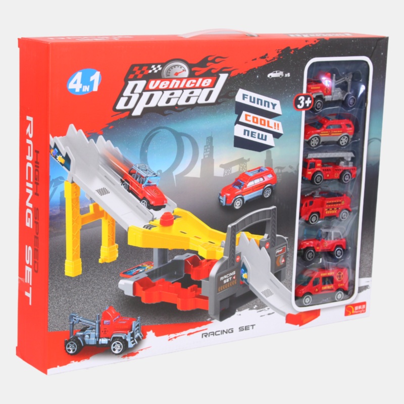 Vehicle Speed Racing Set – Red