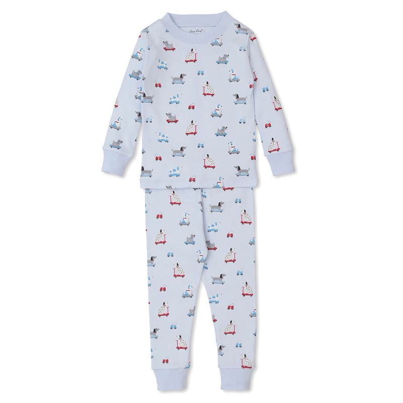 2 Piece Pajama Set Skateboarding Pups