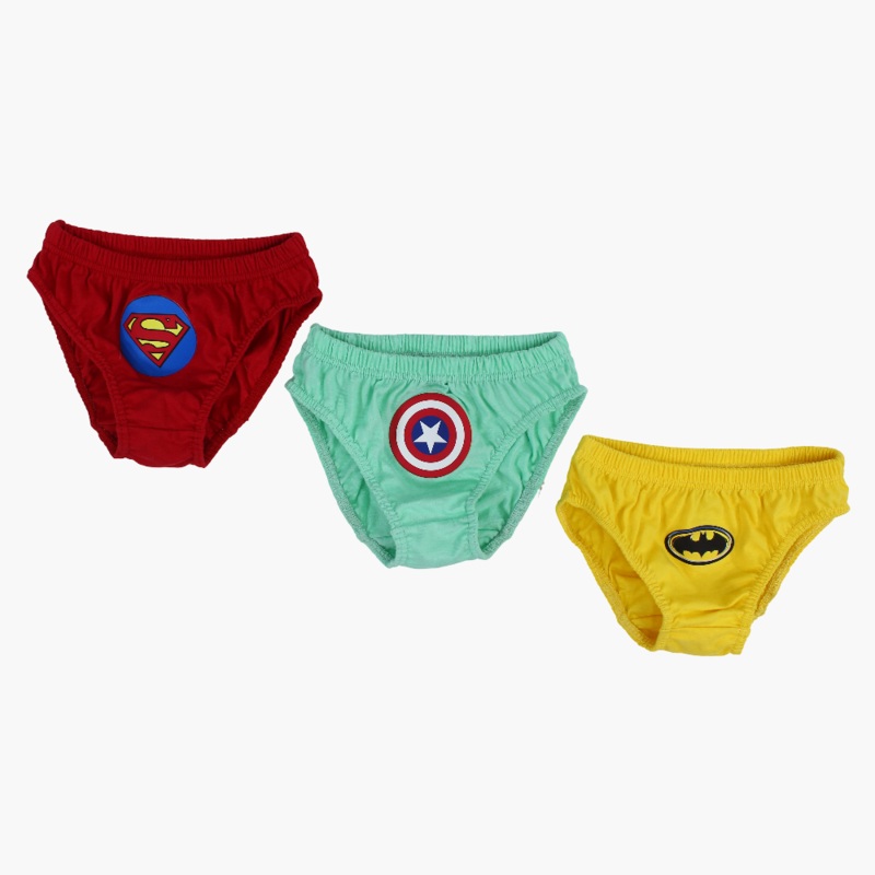 Boys Cotton Briefs  Avengers Theme (Pack of 3) – Assorted Colors