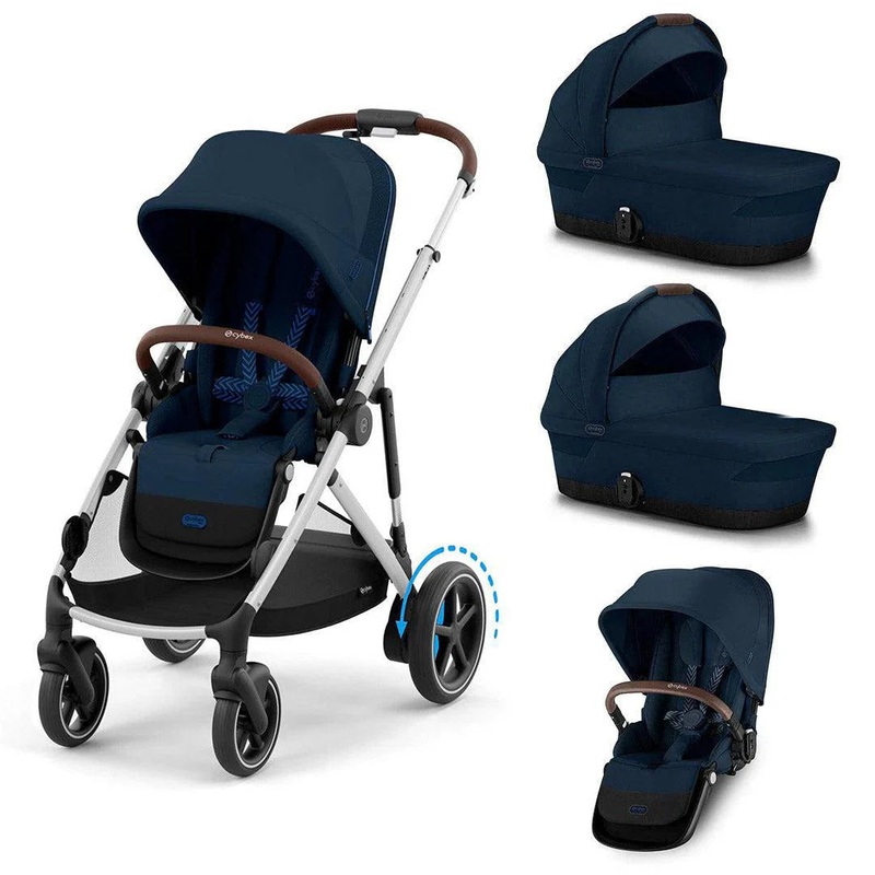 Cybex eGazelle S Twin (2 seats, 2 carrycots) – Ocean Blue