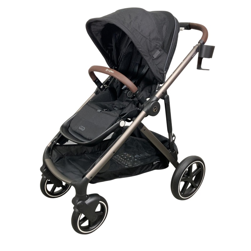 Cybex Gazelle S Modular Stroller, 2024, Moon Black, Taupe Frame