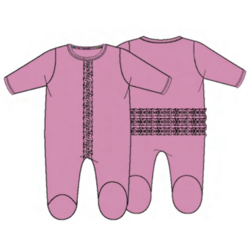 Magnetic Me Mauve Footie Ruffle